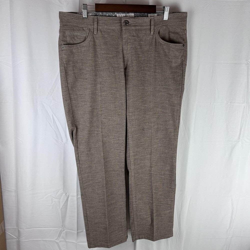 Brax Jeans Mens 38x28‎ Brown Chuck Modern Fit Five-Pocket Stretch Knit Casual